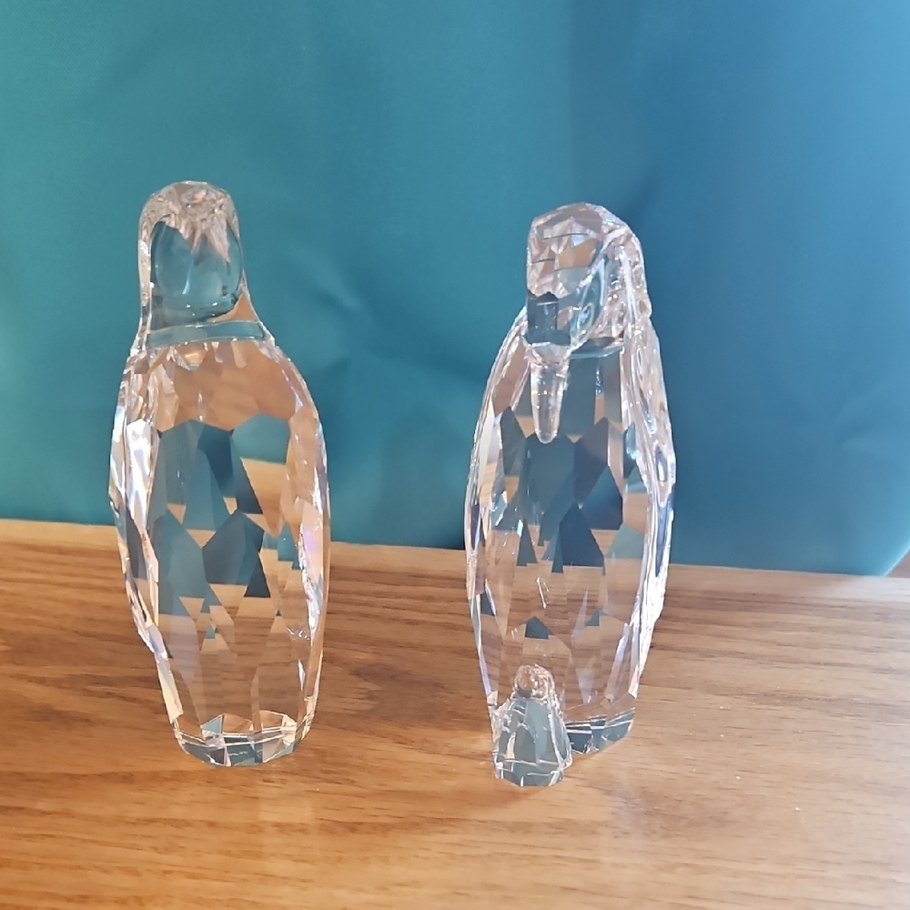 Swarovski Crystal Penguin Figurines